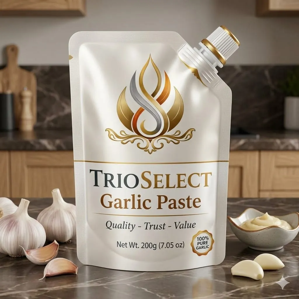 TrioSelect garlic paste spout pouch